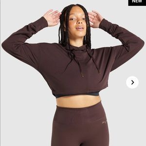 gymshark x Whitney hoodie chocolate